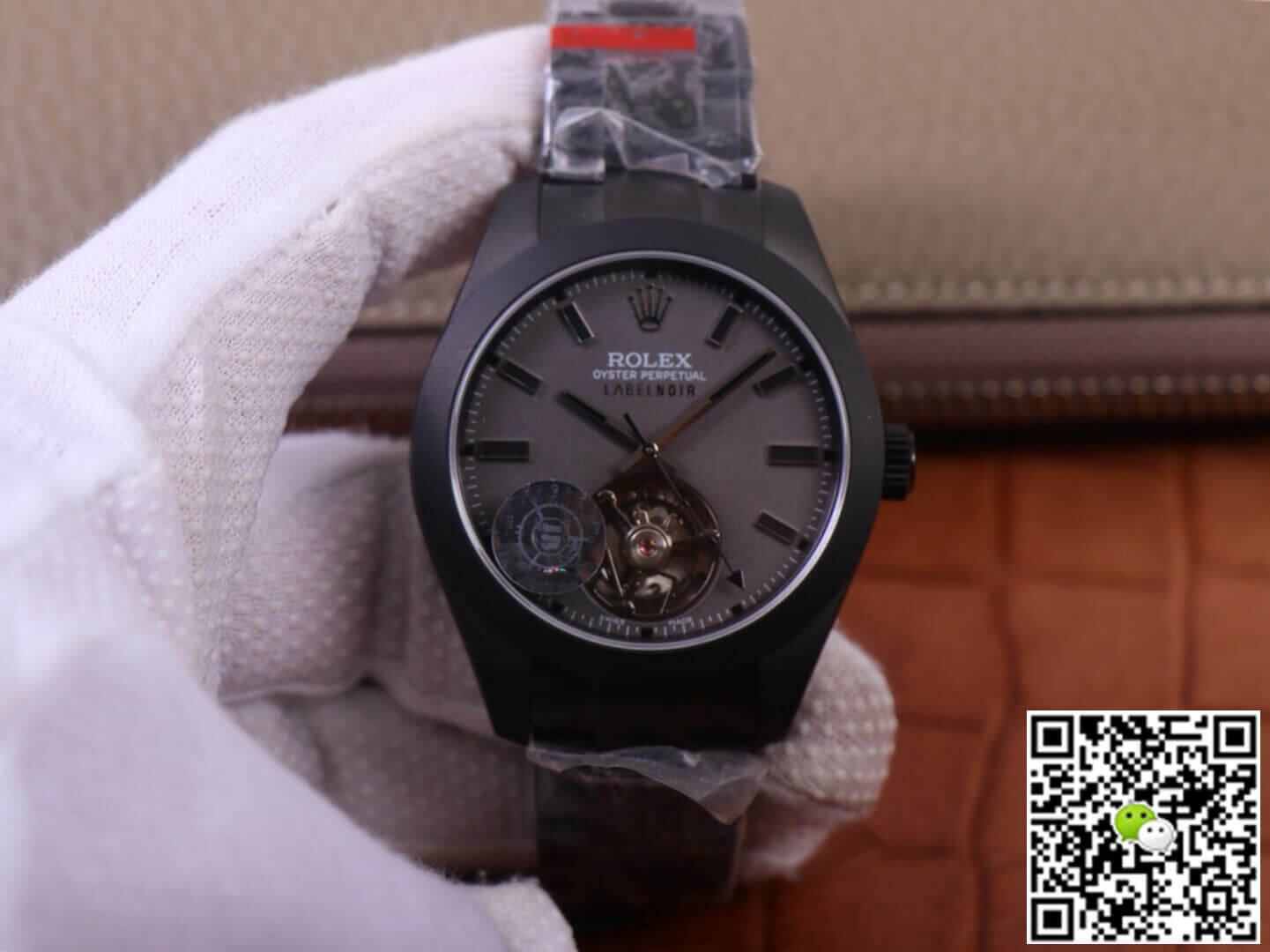 Best Replica Replica Rolex Milgauss 116400 Tourbillon 1:1 Best Edition JB Factory Black PVD Case Swiss ETA3131 - Colareps