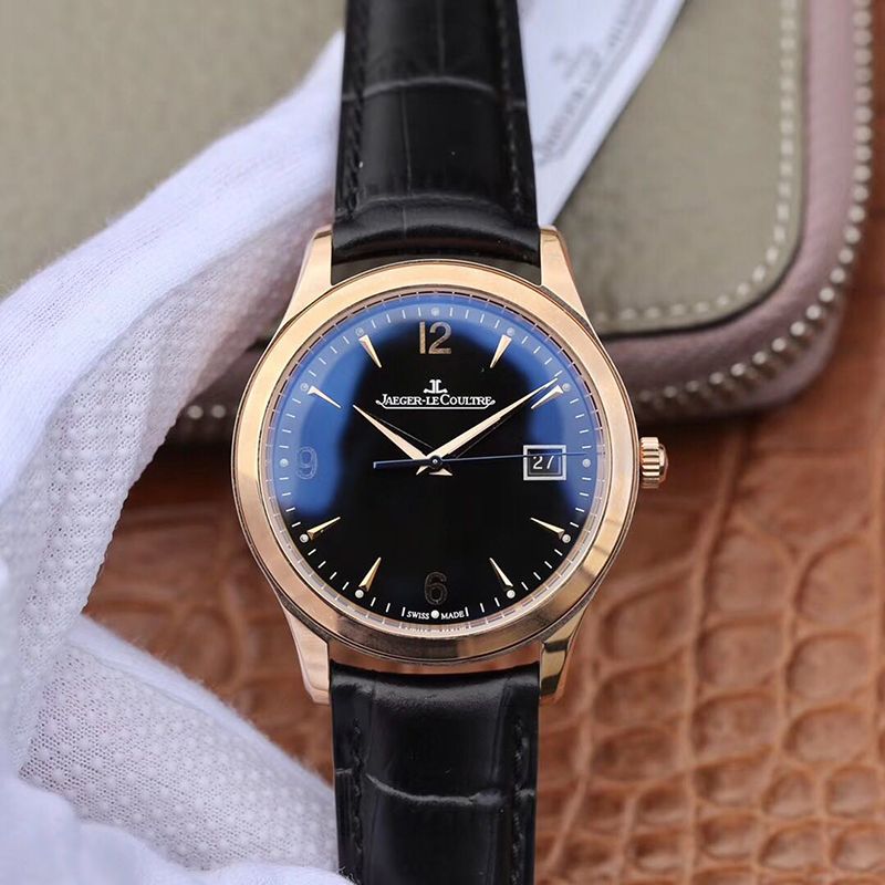 Best Replica Replica Jaeger LeCoultre Master Control Date Q1542520 ZF Factory 1:1 Best Edition Swiss ETA9015 Black Dial - Colareps