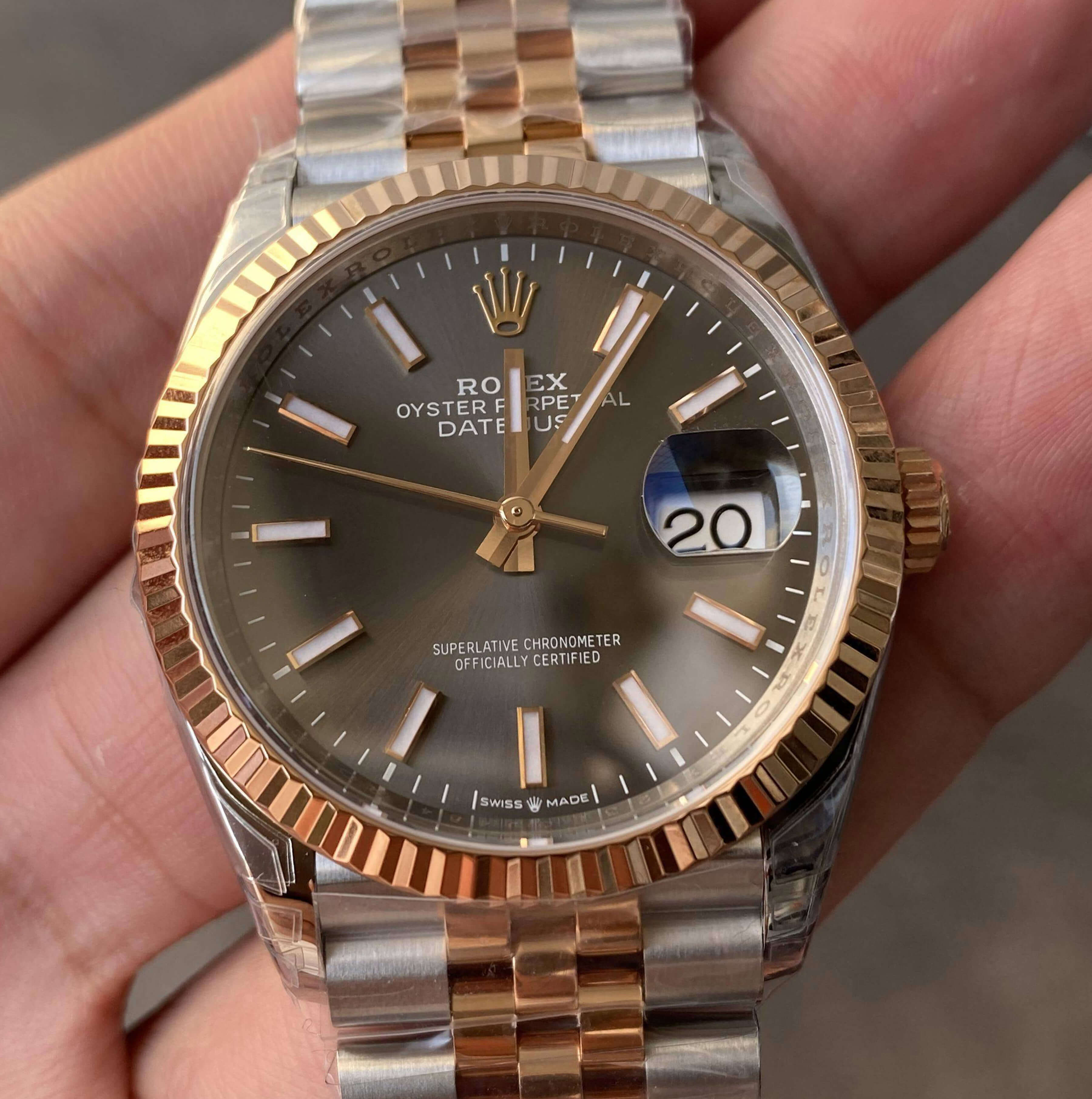 Best Replica Replica Rolex Datejust M126231-0013 36MM 1:1 Best Edition VS Factory Gray Dial - Colareps