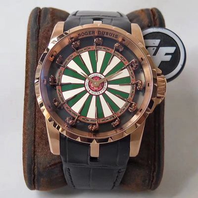 Best Replica Replica Roger Dubuis Excalibur RDDBEX0398 1:1 Best Edition ZF Factory Rose Gold Swiss ETA8215 - Colareps