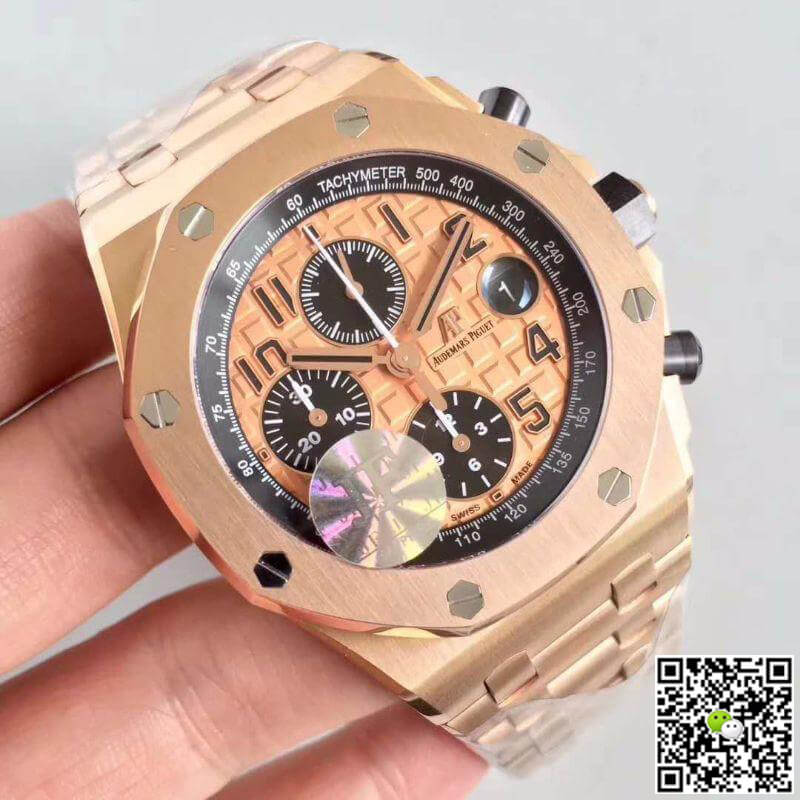 Best Replica Replica Audemars Piguet Royal Oak Offshore 26470OR.OO.1000OR.01 JF Factory Gold Dial 1:1 Best Edition Swiss ETA3126 - Colareps