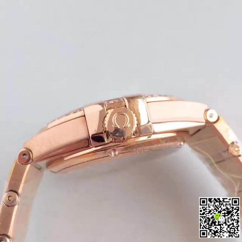 Best Replica Replica Omega Constellation 123.25.38.21.52.001 3S Factory 1:1 Best Edition Swiss ETA8500 18K Rose Gold Bracelet - Colareps