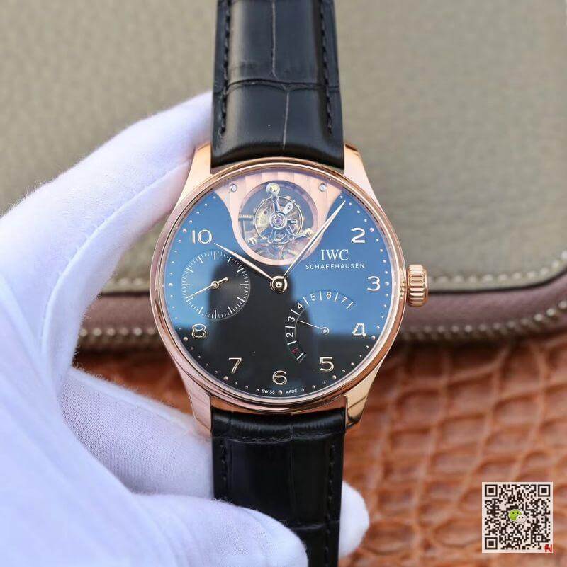 Best Replica IWC Replica Portuguese IW504210 Tourbillon 18K Rosegold 1:1 Best Edition Swiss automatic complicated tourbillon movement - Colareps