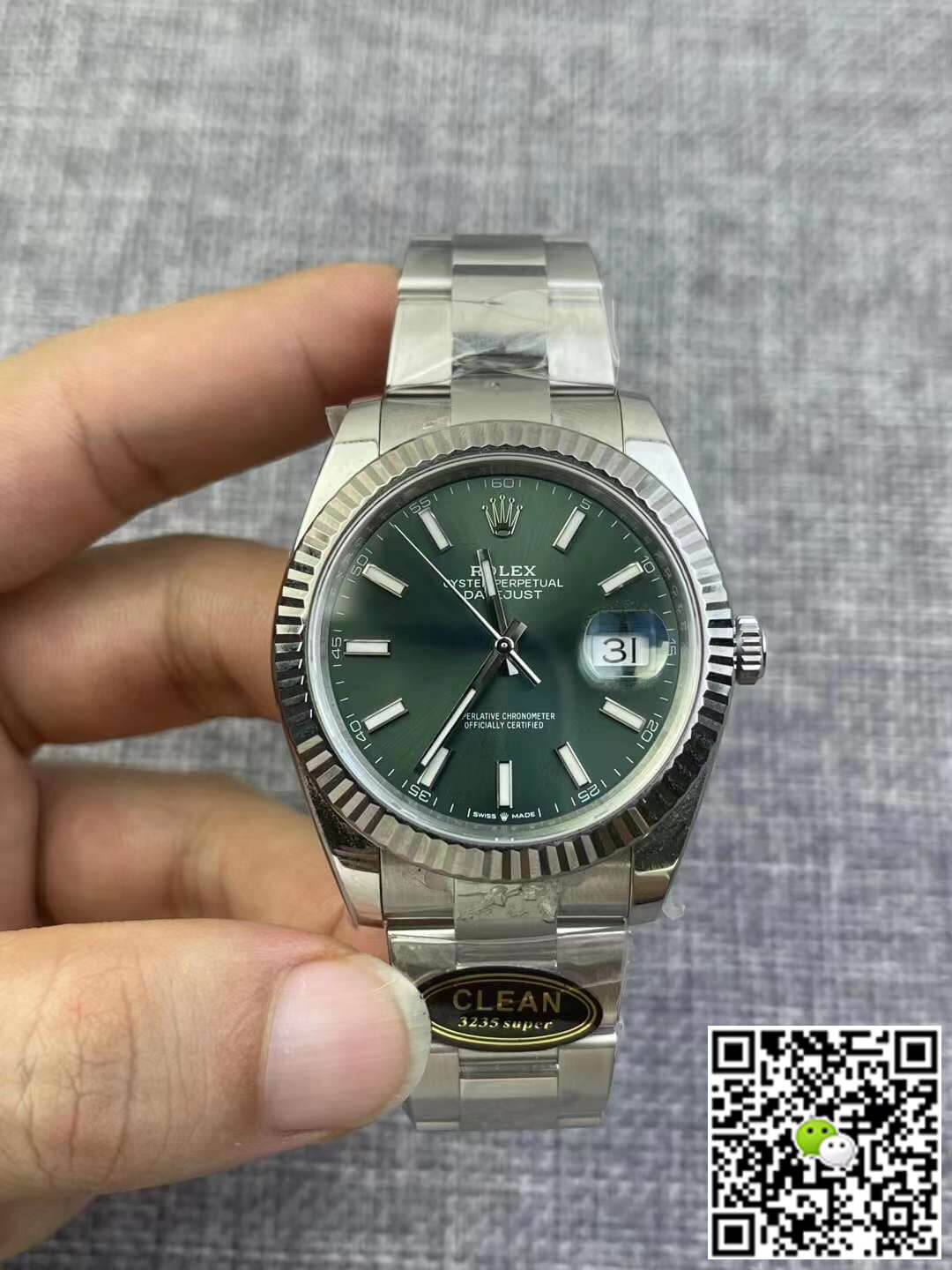 Best Replica Replica Rolex Datejust M126334-0028 1:1 Best Edition Clean Factory Green Dial - Colareps