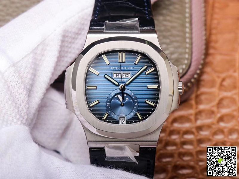 Best Replica Replica Patek Philippe Nautilus 5726/1A-014 1:1 Best Edition PF Factory Black Strap Swiss ETA324 - Colareps