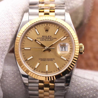 Best Replica Replica Rolex Datejust M126233-0015 1:1 Best Edition Champagne Dial - Colareps