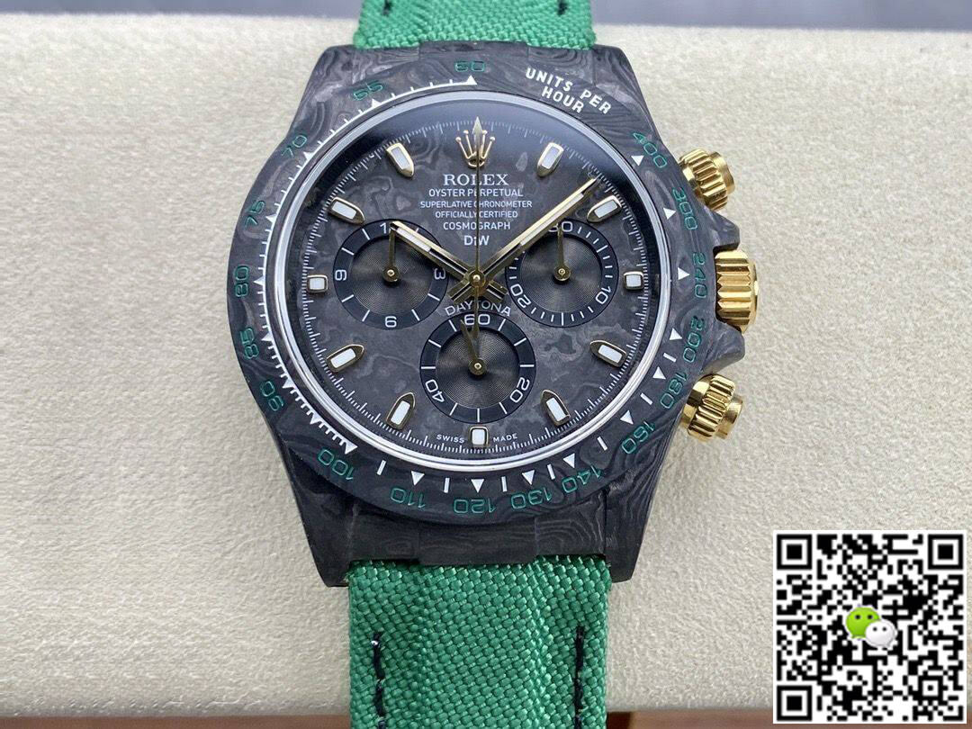 Best Replica Replica Rolex Daytona Cosmograph Diw Custom Version 1:1 Best Edition Noob Factory Carbon Fiber Dial - Colareps