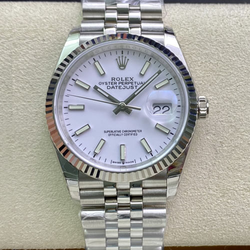 Best Replica Replica Rolex Datejust 36MM 1:1 Best Edition EW Factory White Dial - Colareps