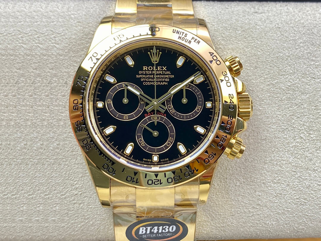 Best Replica Replica Rolex Daytona M116508-0004 1:1 Best Edition BT Factory Yellow Gold - Colareps