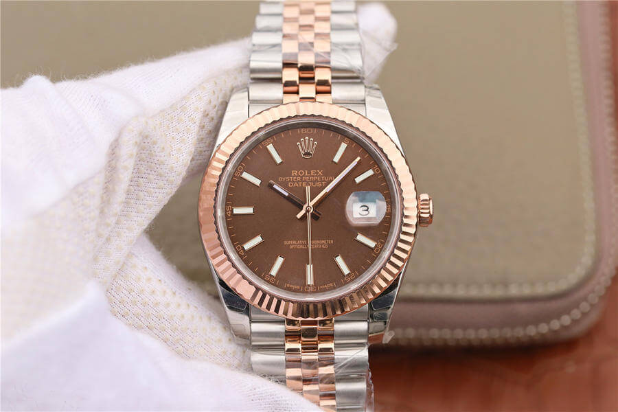Best Replica Replica Rolex Datejust M126331-0002 1:1 Best Edition EW Factory Rose Gold - Colareps