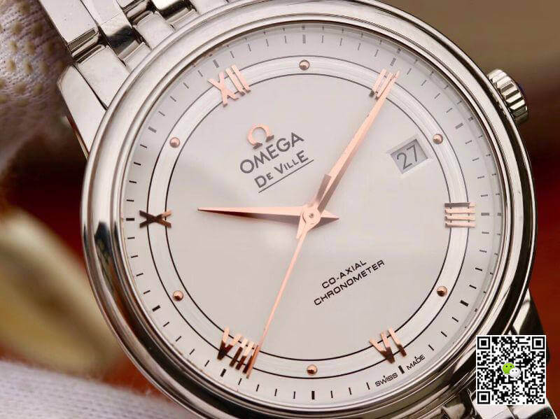 Best Replica Replica Omega De Ville Prestige 424.10.40.20.02.002 MKS Factory 1:1 Best Edition Swiss ETA9015 Silver Dial - Colareps
