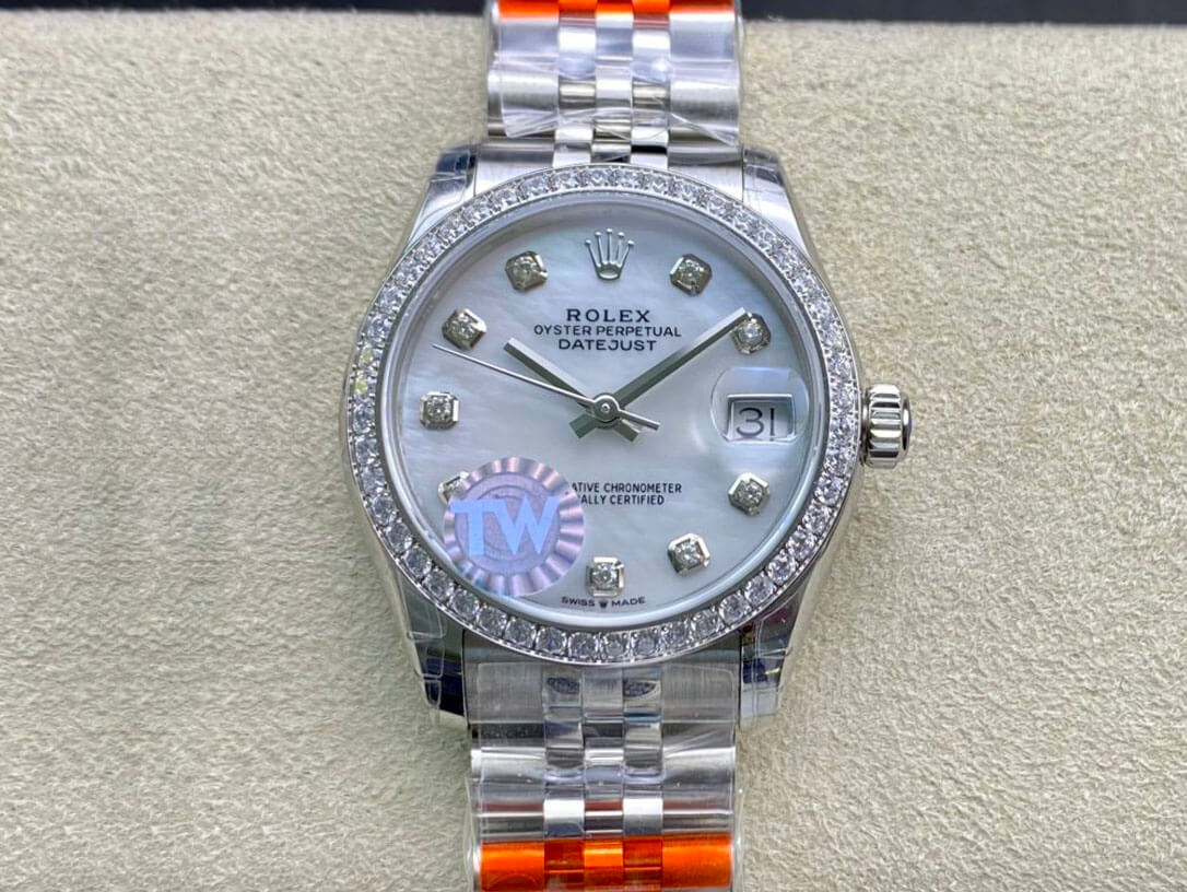 Best Replica Replica Rolex Datejust M278384RBR-0008 1:1 Best Edition TW Factory Mother-Of-Pearl Dial - Colareps