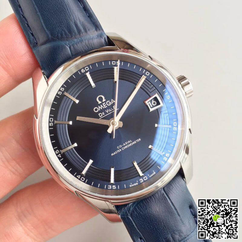 Best Replica Replica Omega De Ville Hour Vision 431.33.41.21.03.001 3S Factory 1:1 Best Edition Swiss ETA8500 Blue Dial - Colareps