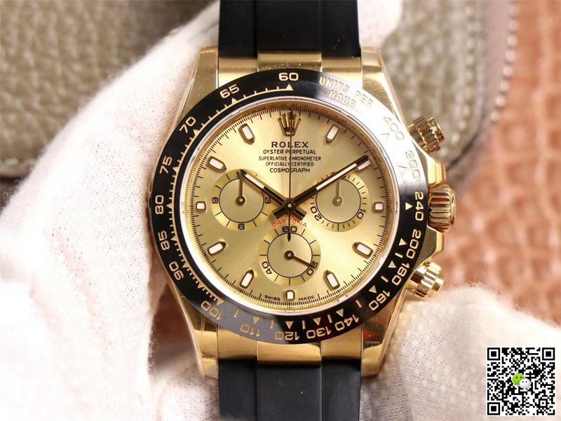Best Replica Rolex Daytona Replica M116518LN-0042 1:1 Best Edition Noob Factory Champagne Dial Swiss ETA4130 - Colareps