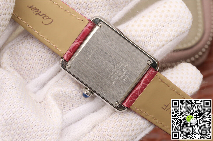 Best Replica Cartier Replica Tank W5200000 Ladies 1:1 Best Edition K11 Factory Pink Dial - Colareps