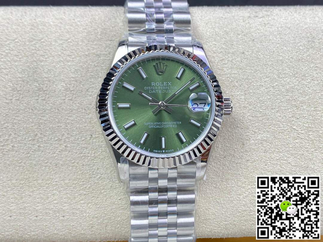 Best Replica Replica Rolex Datejust M278274-0018 31MM 1:1 Best Edition EW Factory Green Dial - Colareps
