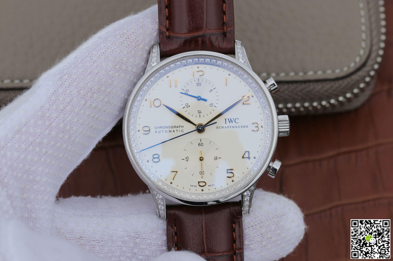 Best Replica Replica IWC Portugieser IW371440 1:1 Best Edition ZF Factory V2 Diamond Bezel - Colareps