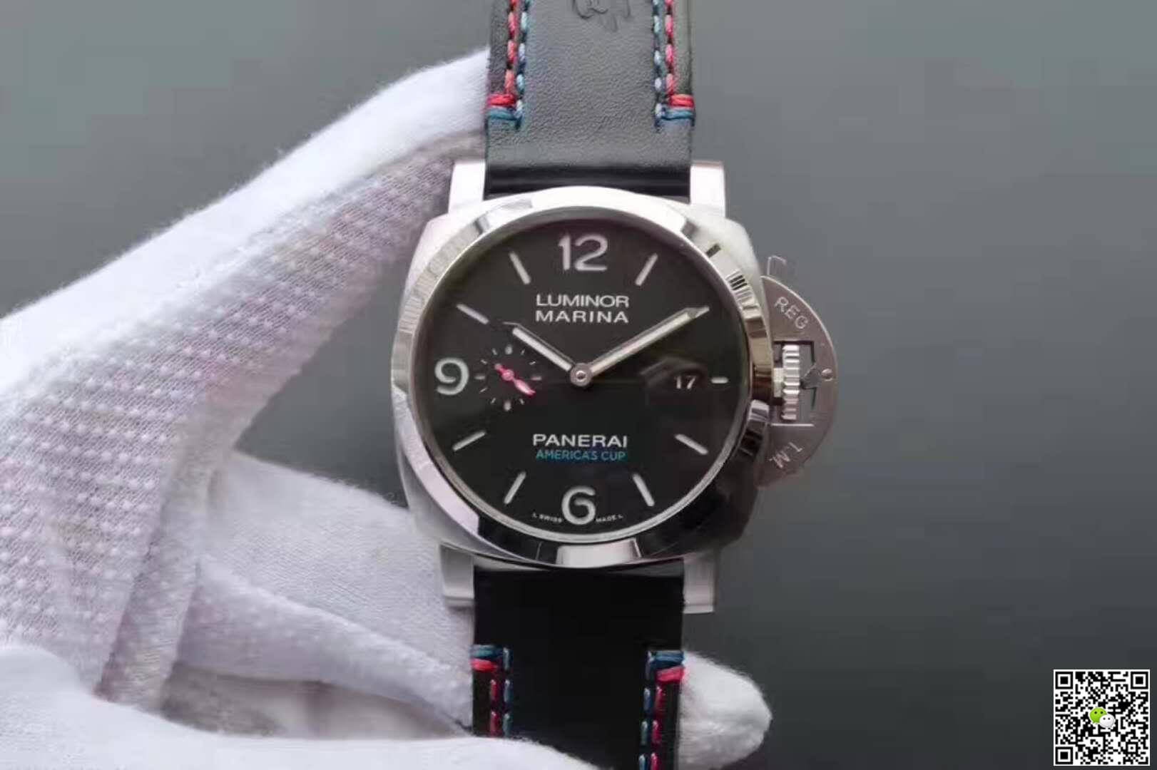 Best Replica Panerai Replica Luminor Marina 1950 PAM727 ZF Factory 1:1 Best Edition Swiss ETA P9010 Black Leather Strap - Colareps