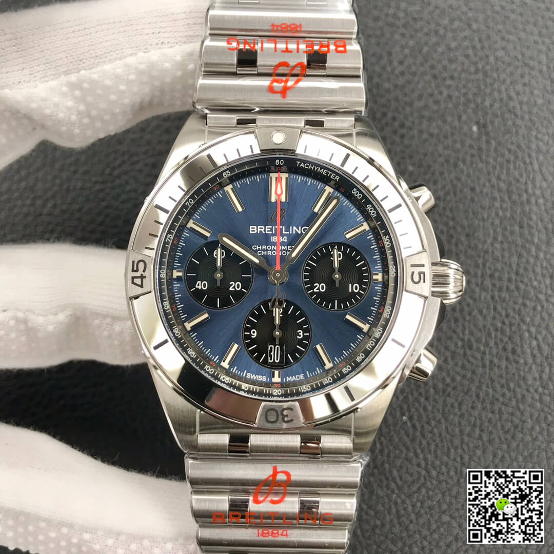 Best Replica Replica Breitling Chronomat AB0134101C1A1 1:1 Best Edition Stainless Steel Blue Dial - Colareps