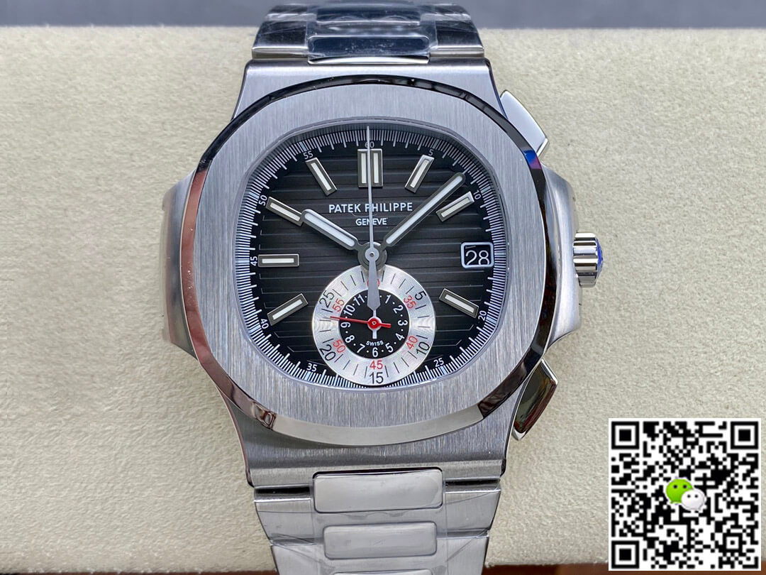 Best Replica Replica Patek Philippe Nautilus 5980/1A-014 1:1 Best Edition PPF Factory Black Dial - Colareps