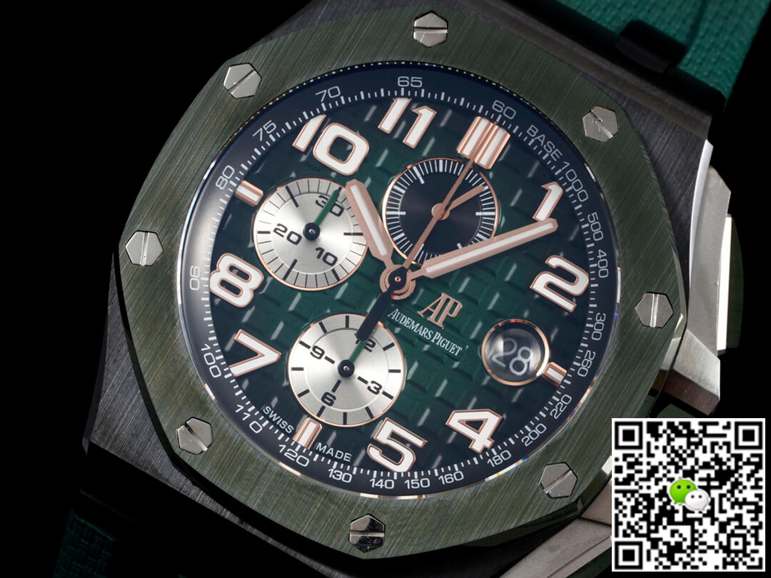 Best Replica Replica Audemars Piguet Royal Oak Offshore 26405CE.OO.A056CA.01 1:1 Best Edition RS Factory Green Dial - Colareps