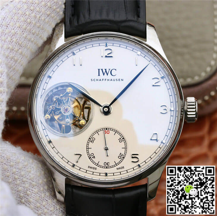Best Replica Replica IWC Portuguese Tourbillon 1:1 Best Edition ZF Factory White Dial - Colareps
