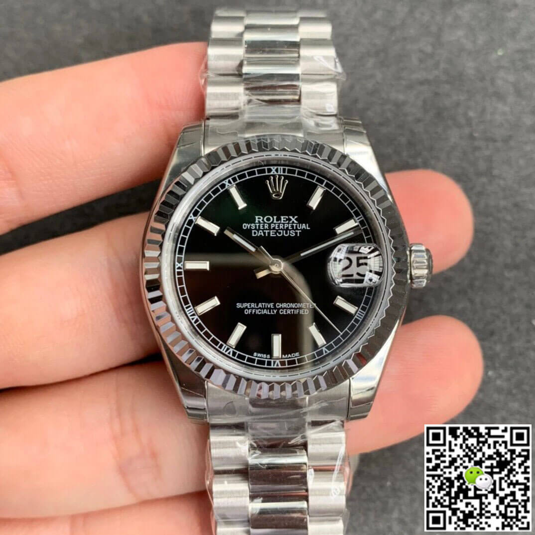 Best Replica Replica Rolex Datejust M178274-0034 1:1 Best Edition GS Factory Black Dial - Colareps