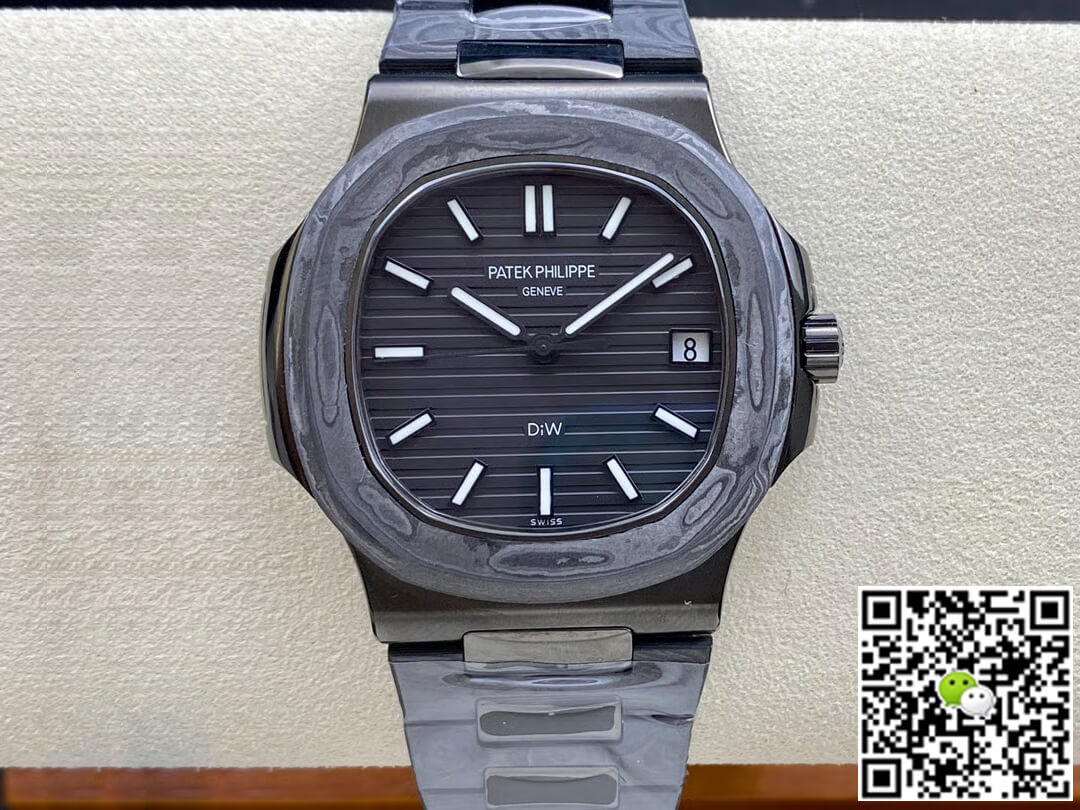 Best Replica Replica Patek Philippe Nautilus 5711 DiW 1:1 Best Edition Black Dial - Colareps