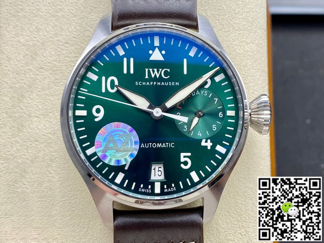 Best Replica Replica IWC Pilot IW501015 1:1 Best Edition AZ Factory Green Dial - Colareps