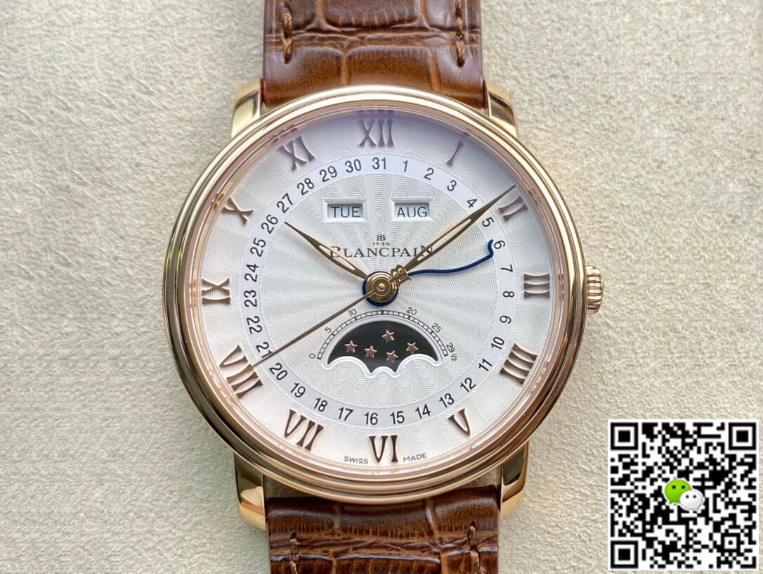 Best Replica Replica Blancpain Villeret 6654 1:1 Best Edition OM Factory V3 Gold Case - Colareps