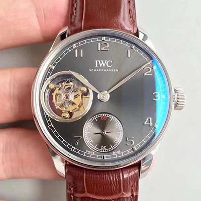 Best Replica IWC Replica Portuguese Tourbillon IW546301 YL Factory 1:1 Best Edition Swiss Tourbillon Anthracite Dial - Colareps