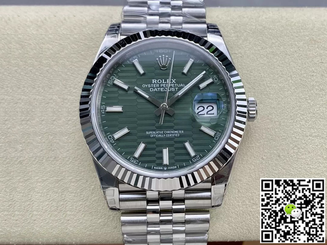 Best Replica Replica Rolex Datejust M126334-0030 41MM 1:1 Best Edition VS Factory Green Dial - Colareps