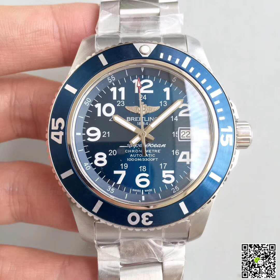 Best Replica Breitling Replica Superocean II A17392D7/BD68 GF Factory 1:1 Best Edition Swiss ETA2824 Blue Dial - Colareps