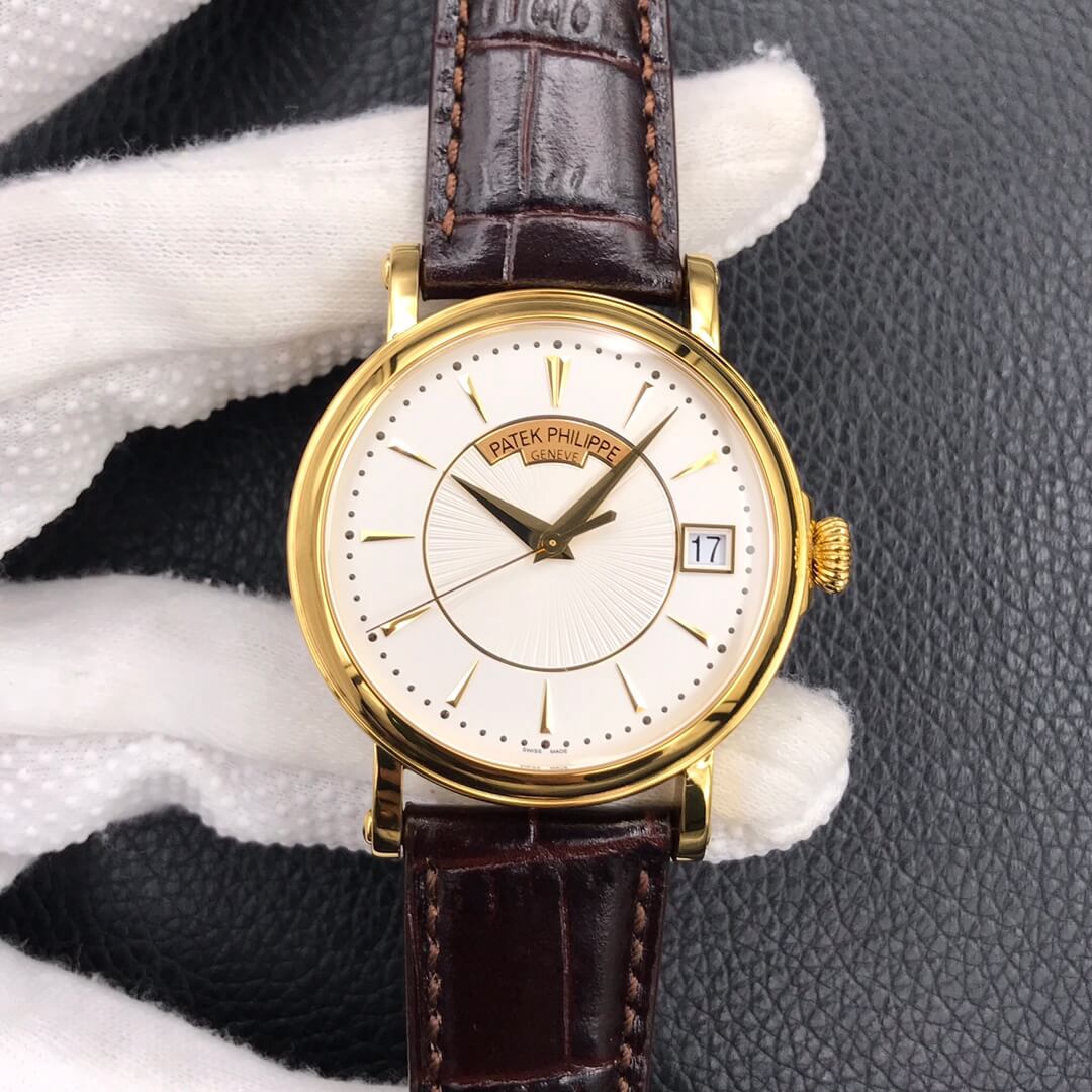 Best Replica Replica Patek Philippe Calatrava 5153R-001 1:1 Best Edition ZF Factory Gold Case - Colareps