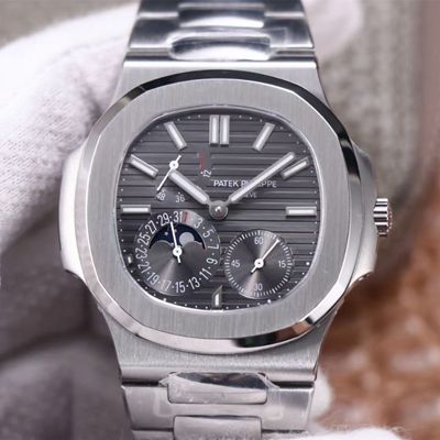 Best Replica Replica Patek Philippe Nautilus 5712/1A-001 1:1 Best Edition PF Factory Gray Dial Swiss Movement - Colareps