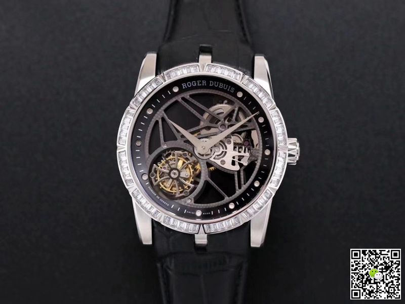 Best Replica Replica Roger Dubuis Excalibur RDDBEX0393 1:1 Best Edition JB Factory Tourbillon V3 Diamond Swiss RD505SQ - Colareps