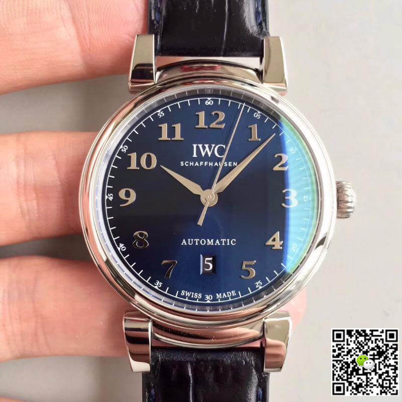 Best Replica Replica IWC Da Vinci IW356605 MKS Factory 1:1 Best Edition Swiss ETA2892 Blue Dial With Silver Markers - Colareps