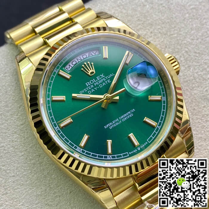 Best Replica Replica Rolex Day Date 118238 1:1 Best Edition EW Factory Yellow Gold - Colareps