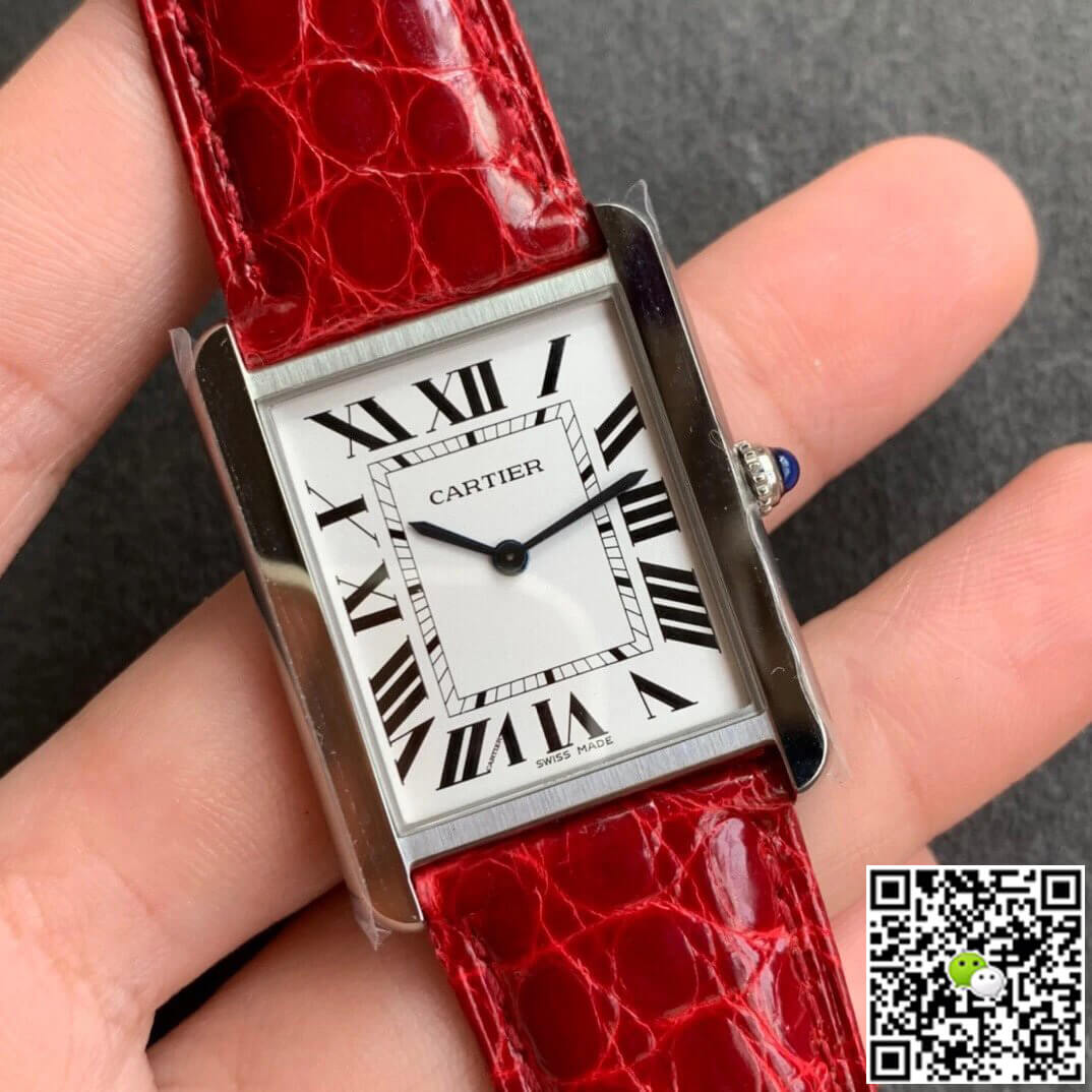 Best Replica Replica Cartier Tank W5200005 1:1 Best Edition K11 Factory White Dial - Colareps