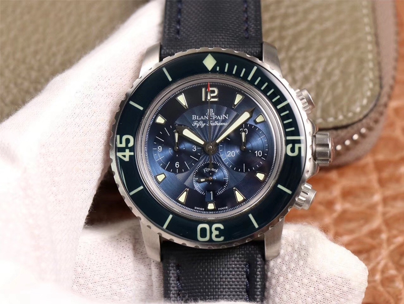 Best Replica Replica Blancpain Fifty Fathoms 5085FB-1140-52B 1:1 Best Edition OM factory Blue Dial Swiss ETA7750 - Colareps