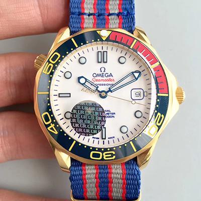 Best Replica Replica Omega Seamaster Diver 300M 212.62.41.20.04.001 1:1 Best Edition Swiss ETA2824 18K Yellow Gold - Colareps