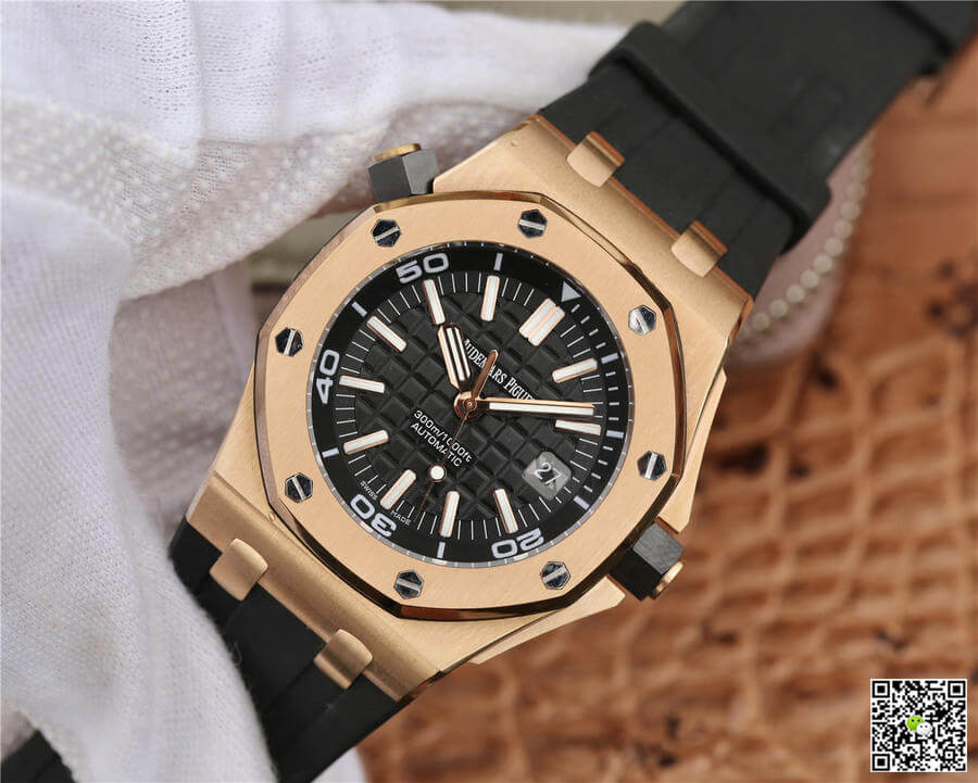 Best Replica Replica Audemars Piguet Royal Oak Offshore 15710 1:1 Best Edition JF Factory V8 Rose Gold - Colareps