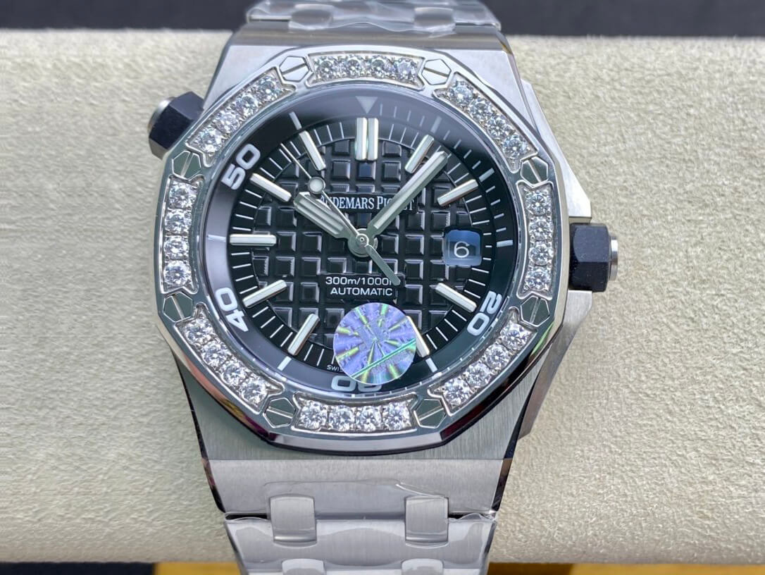 Best Replica Replica Audemars Piguet Royal Oak Offshore 15703 1:1 Best Edition JF Factory Diamond-set Bezel - Colareps