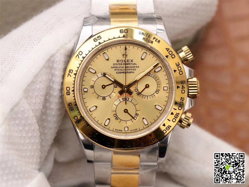 Best Replica Rolex Daytona Replica Cosmograph M116503-0003 1:1 Best Edition Noob Factory Gold Dial Swiss ETA4130 - Colareps