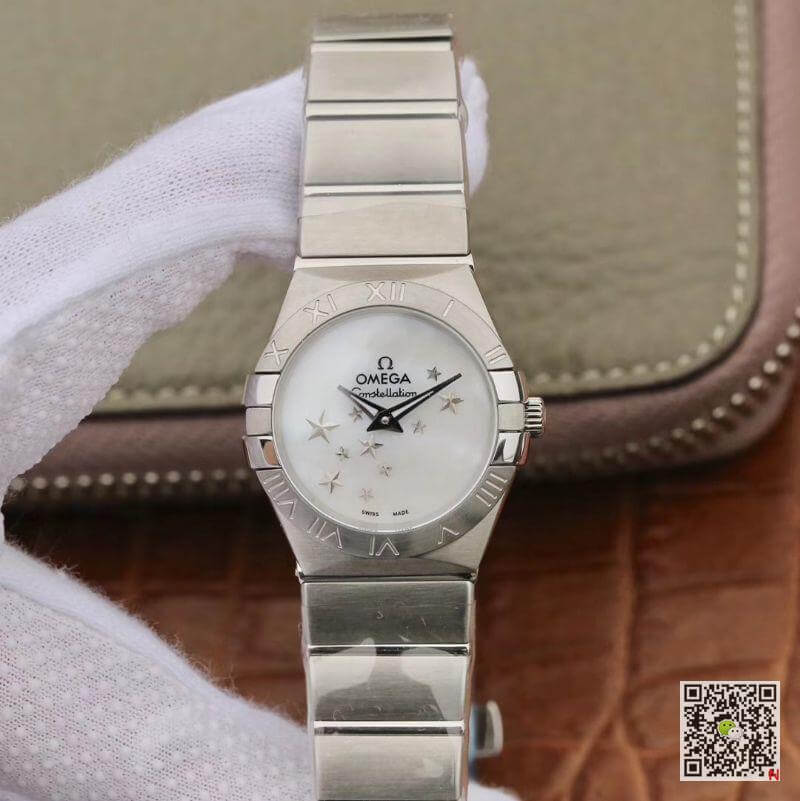 Best Replica Replica Omega Constellation Quartz Ladies 27mm TW Factory 1:1 Best Edition Swiss Eta Quartz 1376 White Dial - Colareps