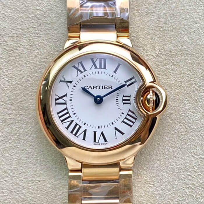 Best Replica Replica Ballon Bleu De Cartier 28MM WGBB0007 1:1 Best Edition V6 Factory White Dial - Colareps