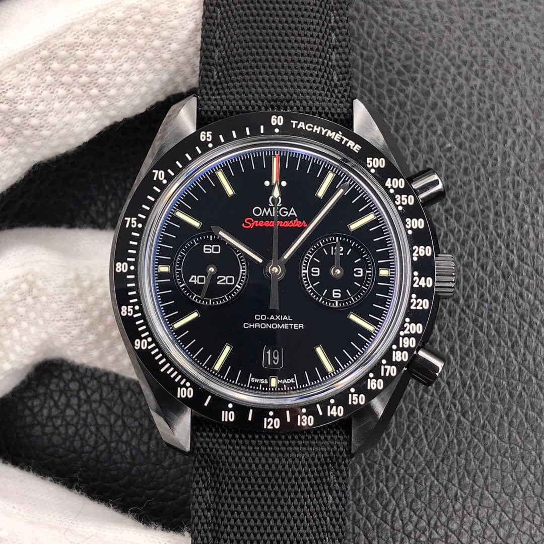 Best Replica OMEGA Replica Speedmaster 311.92.44.51.01.003 1:1 Best Edition OM Factory V2 Dark Side Of The Moon Black Ceramic - Colareps