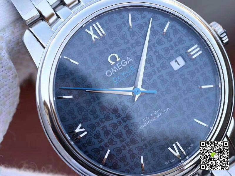Best Replica Replica Omega De Ville Prestige 424.10.40.20.03.003 1:1 Best Edition Swiss ETA2892 Blue Textured Dial - Colareps