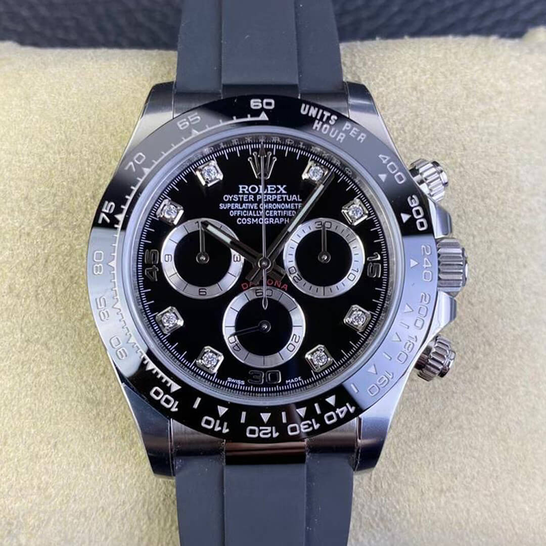 Best Replica Replica Rolex Cosmograph Daytona M116519LN-0025 1:1 Best Edition Clean Factory Black Dial - Colareps