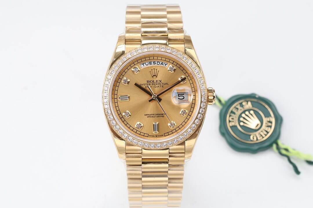 Best Replica Replica Rolex Day Date M128348RBR-0008 1:1 Best Edition EW Factory Diamond Dial - Colareps
